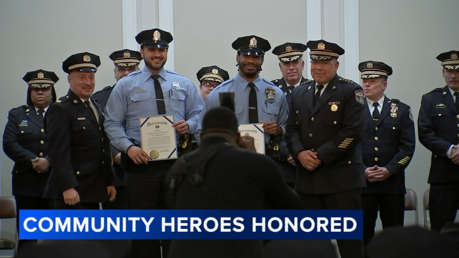 Philadelphia police officials honor officers for extraordinary service to the community [Video]