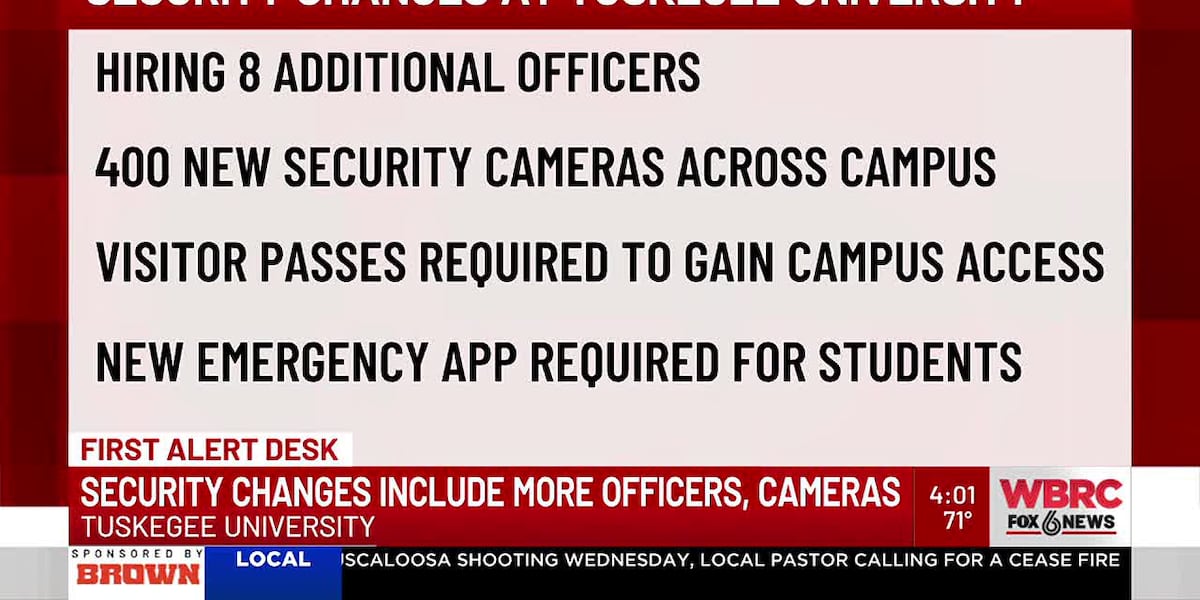 Security changes coming to Tuskegee University [Video]