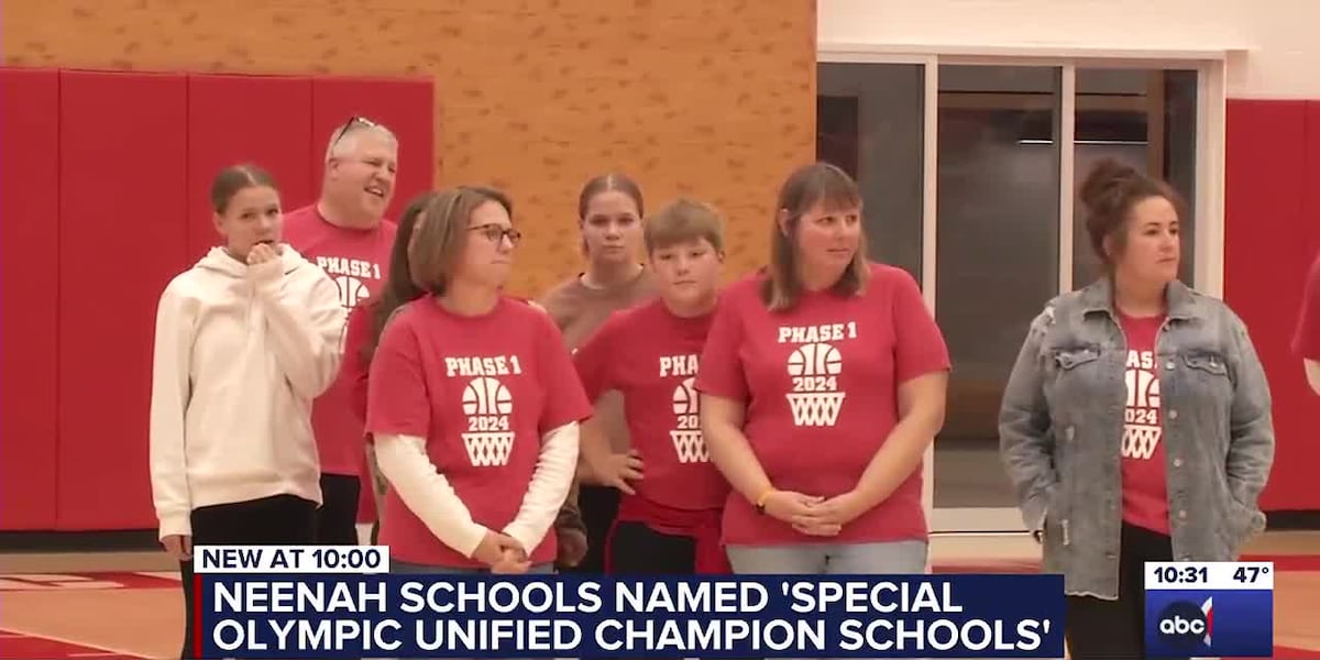 Neenah Middle and High School both selected as Special Olympic Unified Champion schools [Video]