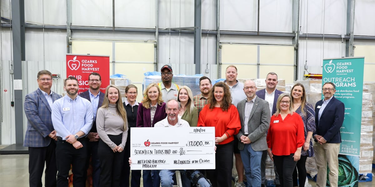 McDonalds and Tyson Foods donate 40,000 pounds of protein to Ozarks Food Harvest [Video]