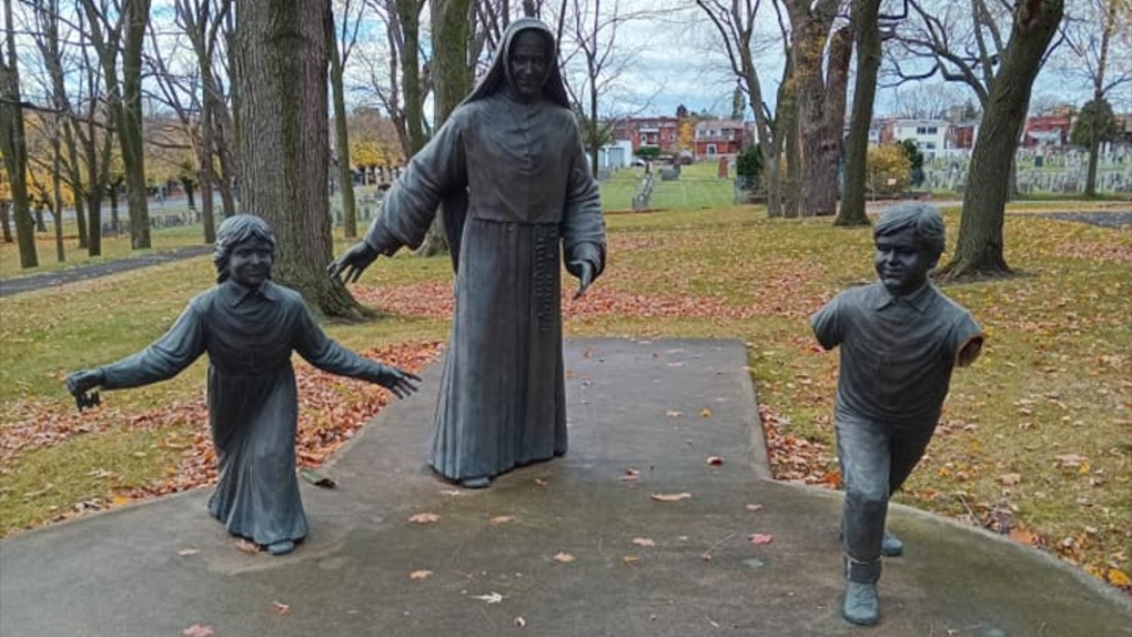 Bronze statue of boy vandalized at site of former Montreal convent [Video]