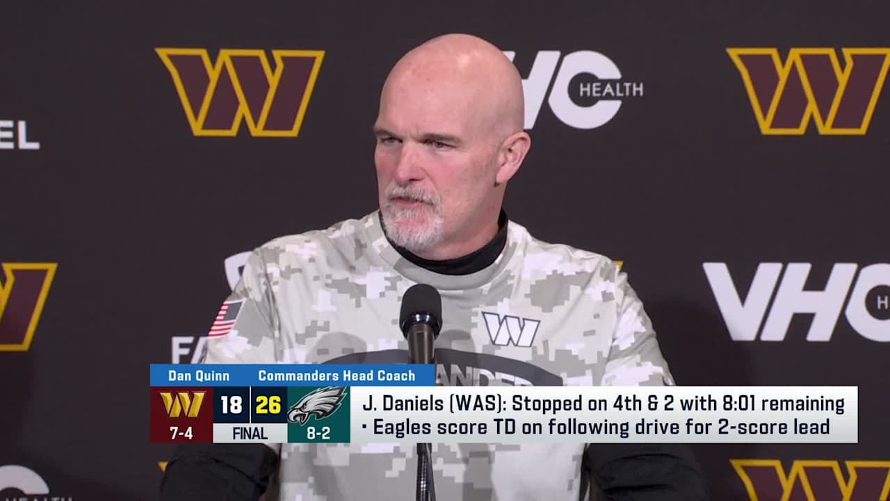 Dan Quinn reacts to close divisional loss to Eagles in Week 11 [Video]