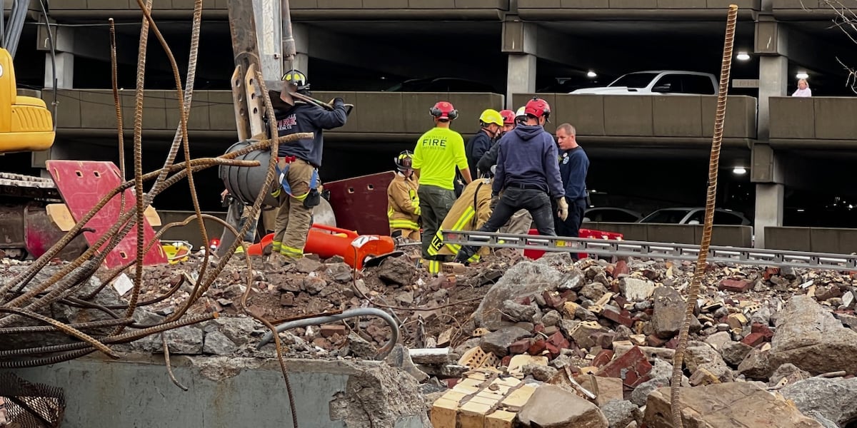 Rescuers save worker trapped for nearly 9 hours under debris at demolition site [Video]