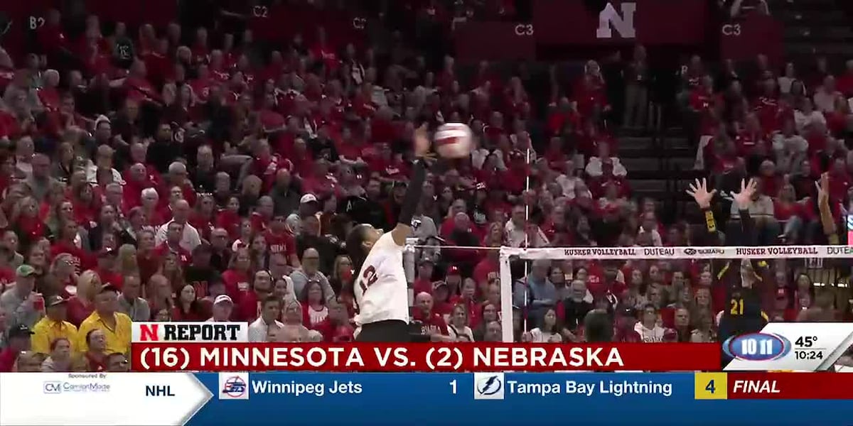 Nebraska Volleyball vs. Minnesota Highlights [Video]