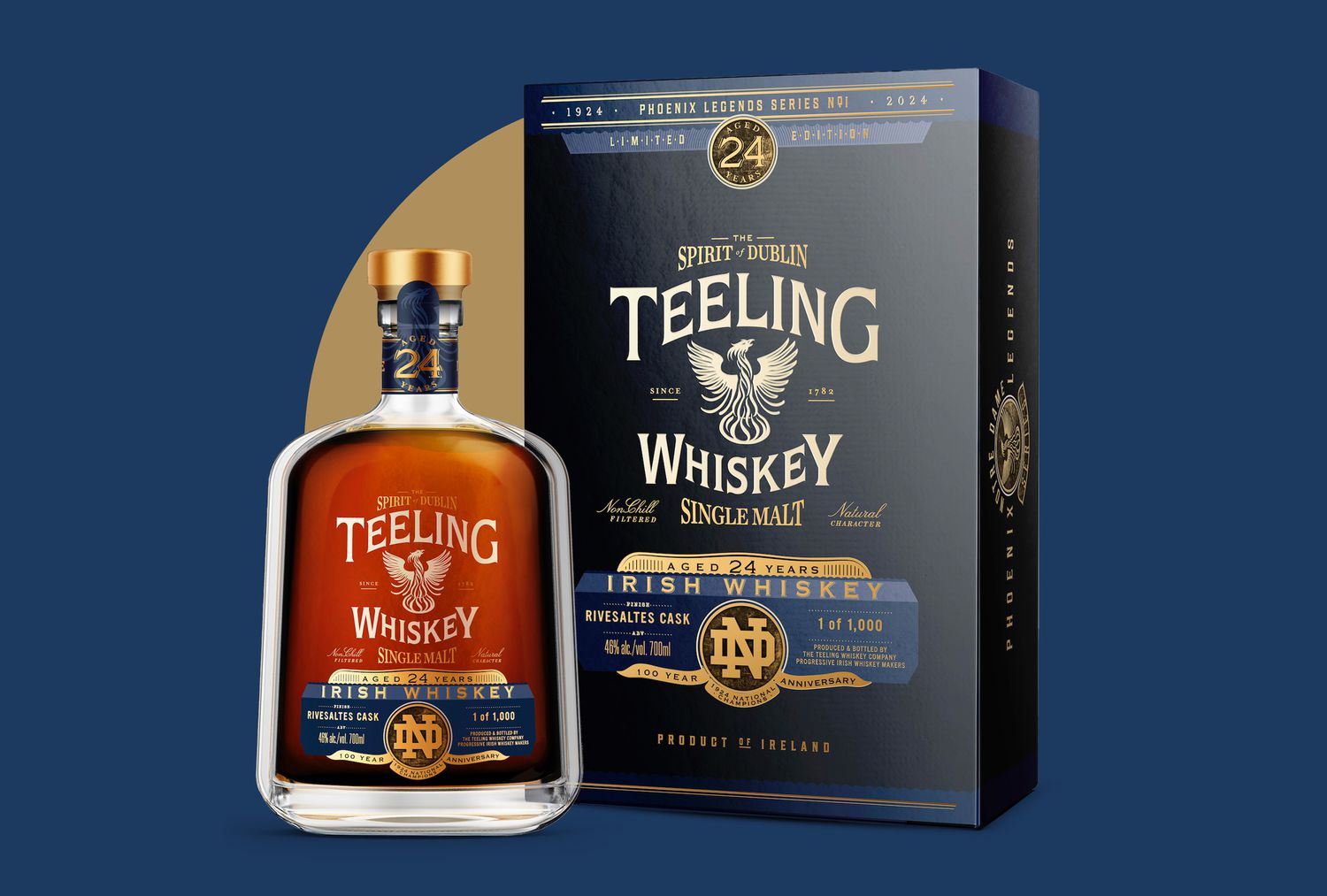 Teeling Releases a New 24-Year-Old Whiskey in Collaboration With the Notre Dame Fighting Irish [Video]