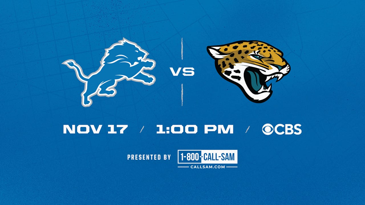 Lions vs Jaguars: Week 11 Gameday Trailer [Video]