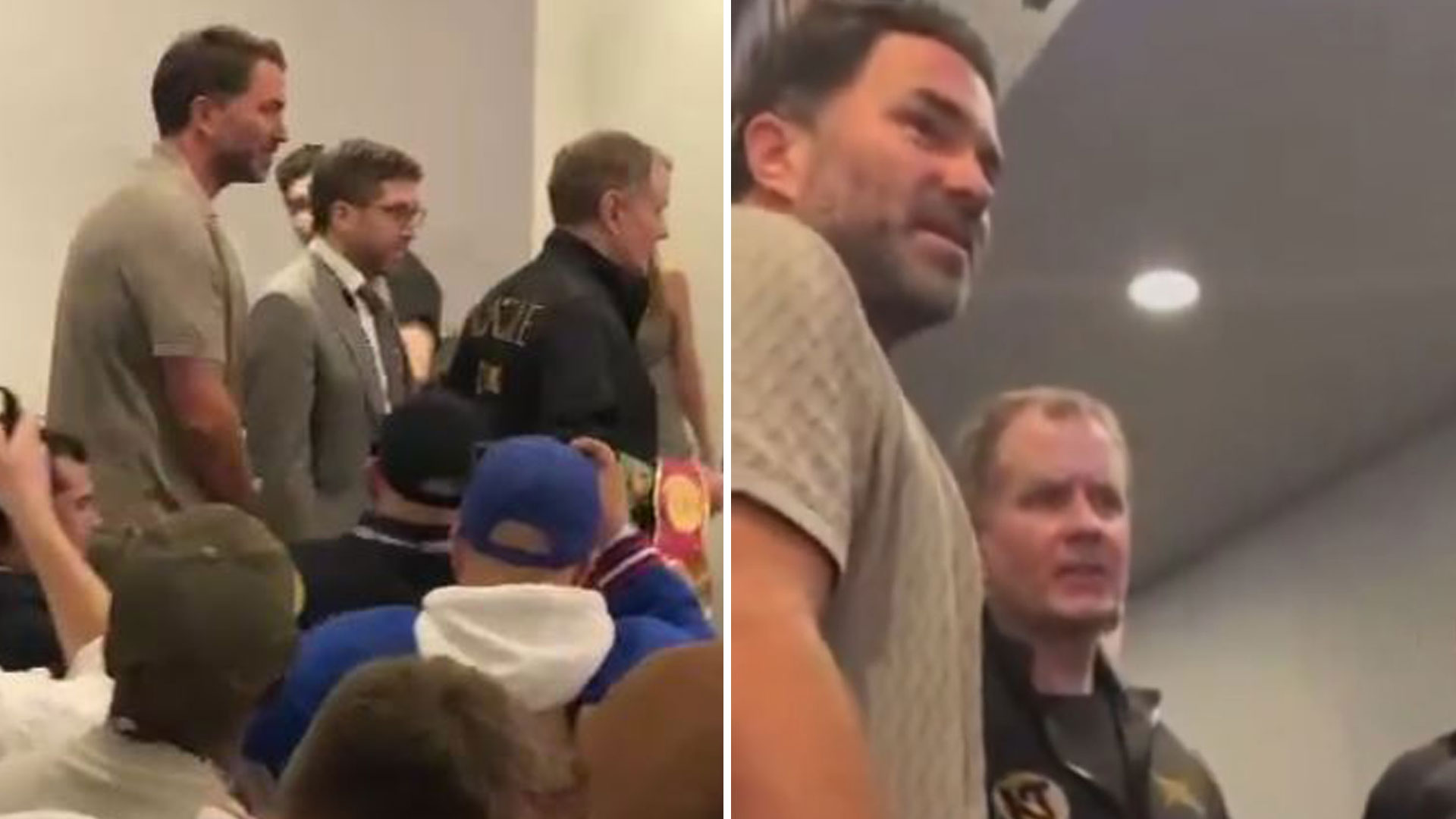 Awkward moment Eddie Hearn ‘isn’t welcome’ at Katie Taylor press conference before manager threatens to walk out [Video]