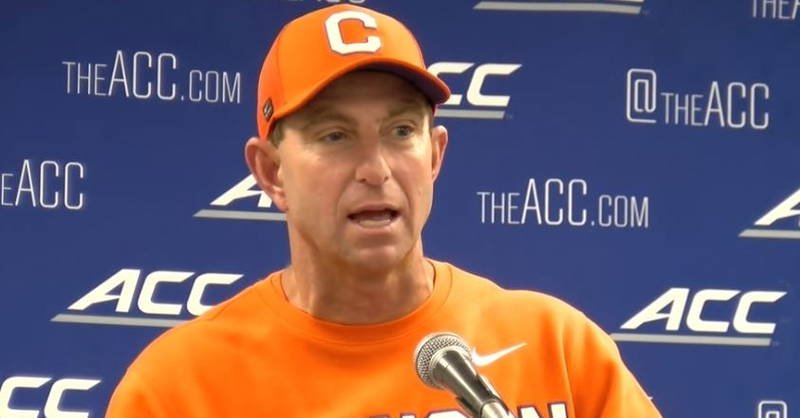 WATCH: Dabo Swinney reacts to Clemson