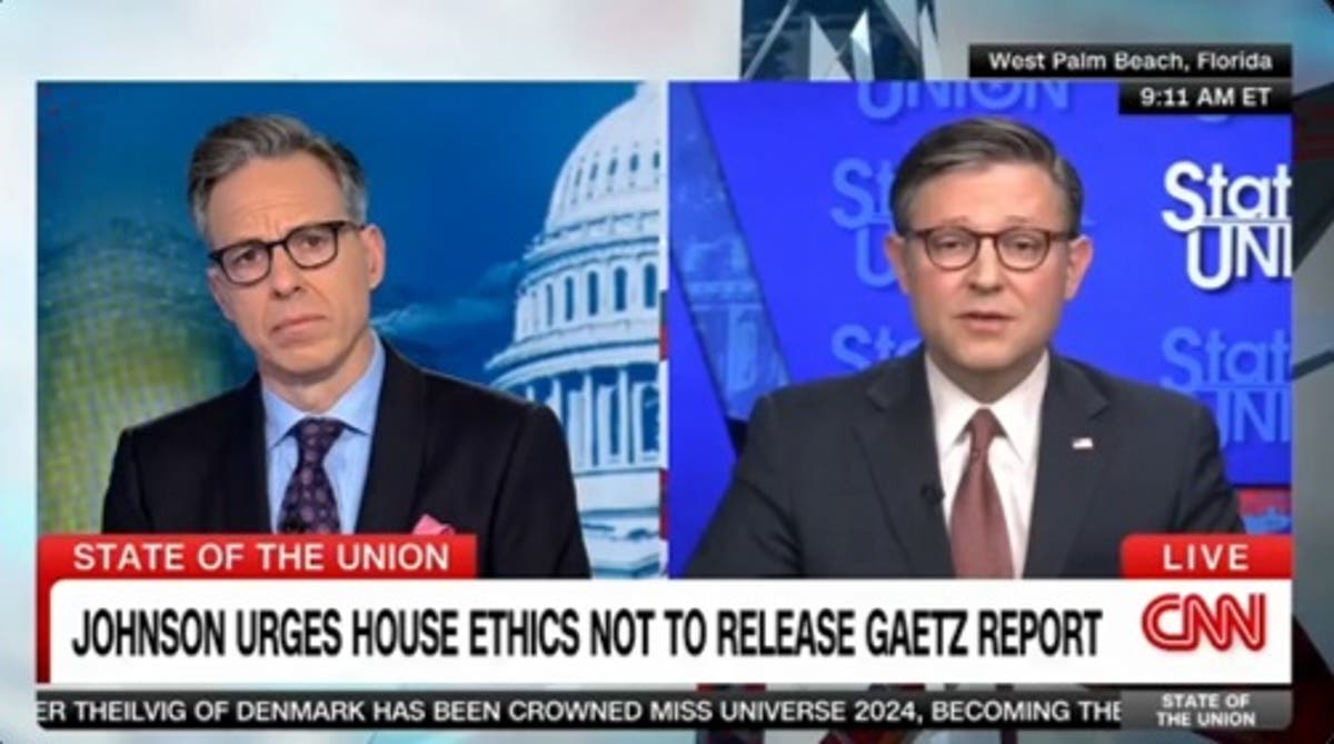 Mike Johnson denies consulting with Trump on Matt Gaetz ethics report [Video]