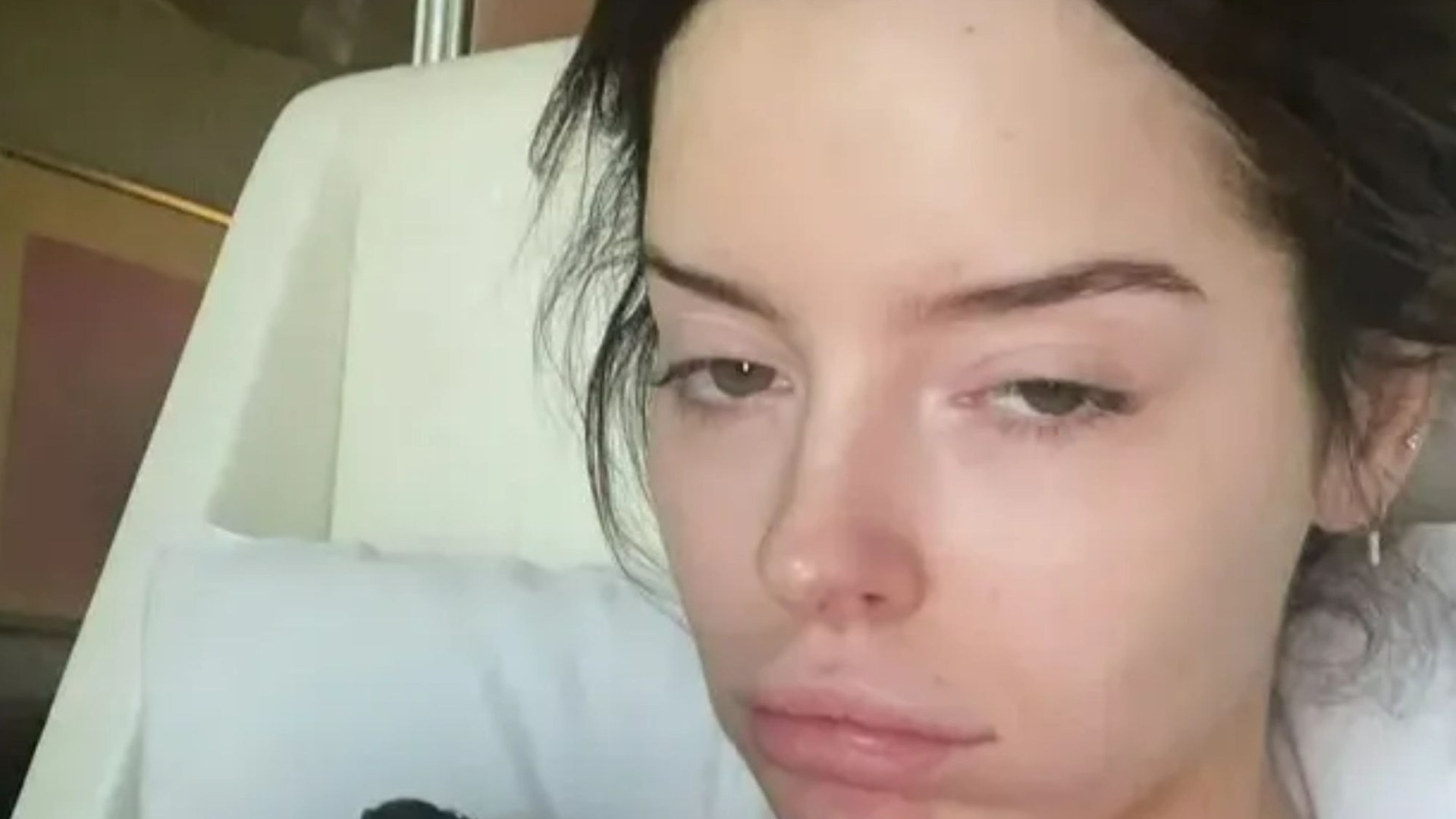 Maura Higgins goes make-up free after wild night out in Vegas - amid rumours shes secretly quit Im A Celeb [Video]