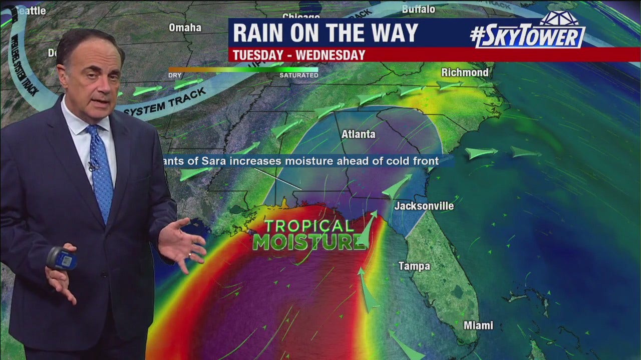 Tampa weather | Rain on the way Tuesday and Wednesday [Video]