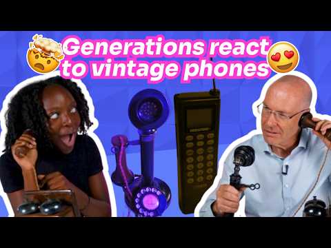 Generations react to vintage phones [Video]