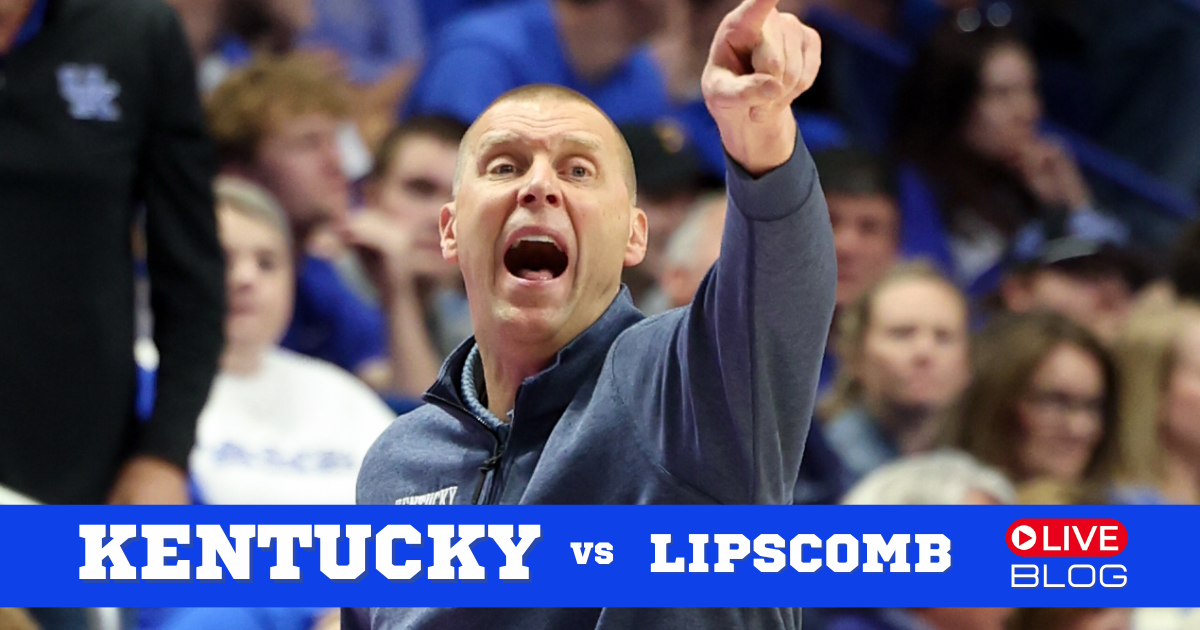 LIVE BLOG: Kentucky vs. Lipscomb [Video]