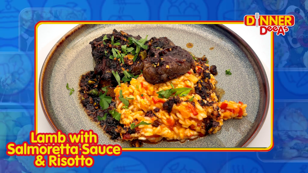 Dinner DeeAs: Lamb with Salmoretta Sauce & Risotto [Video]