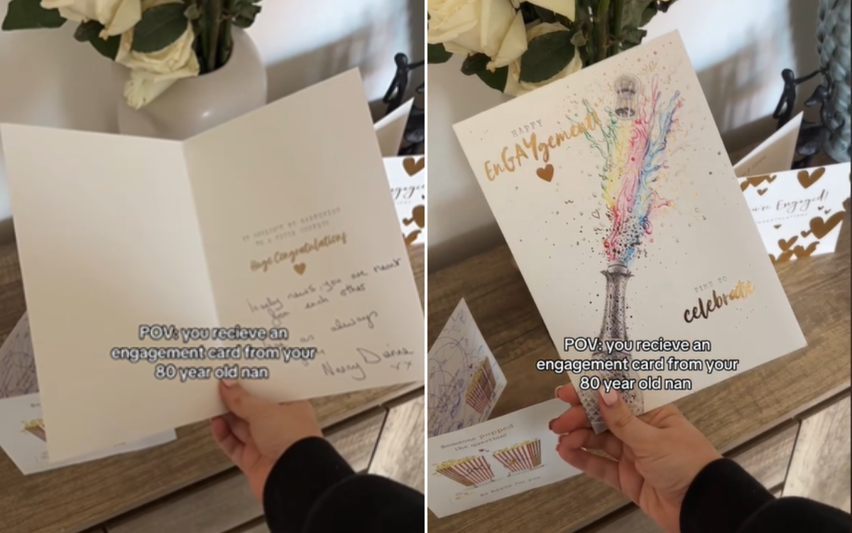 80-Year-Old Grandma Sends Engagement Card, Not Realizing What It Says [Video]