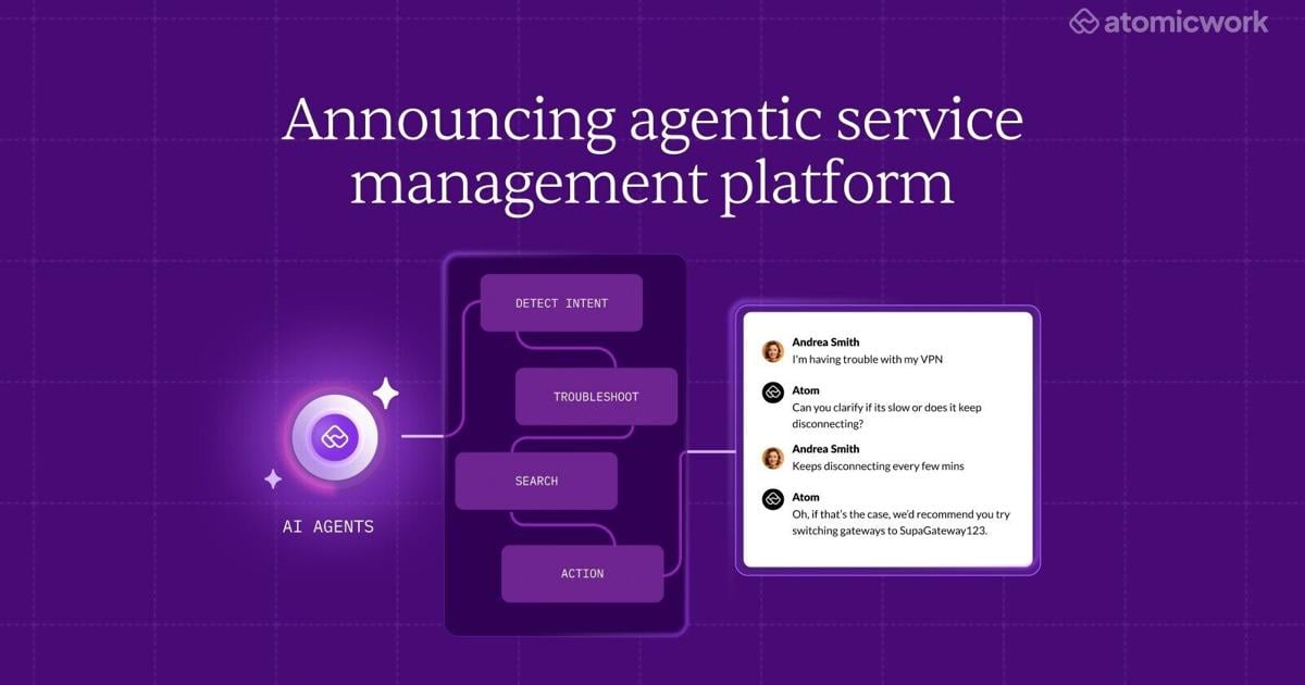 Atomicwork launches agentic service management to unlock enterprise IT productivity | PR Newswire [Video]