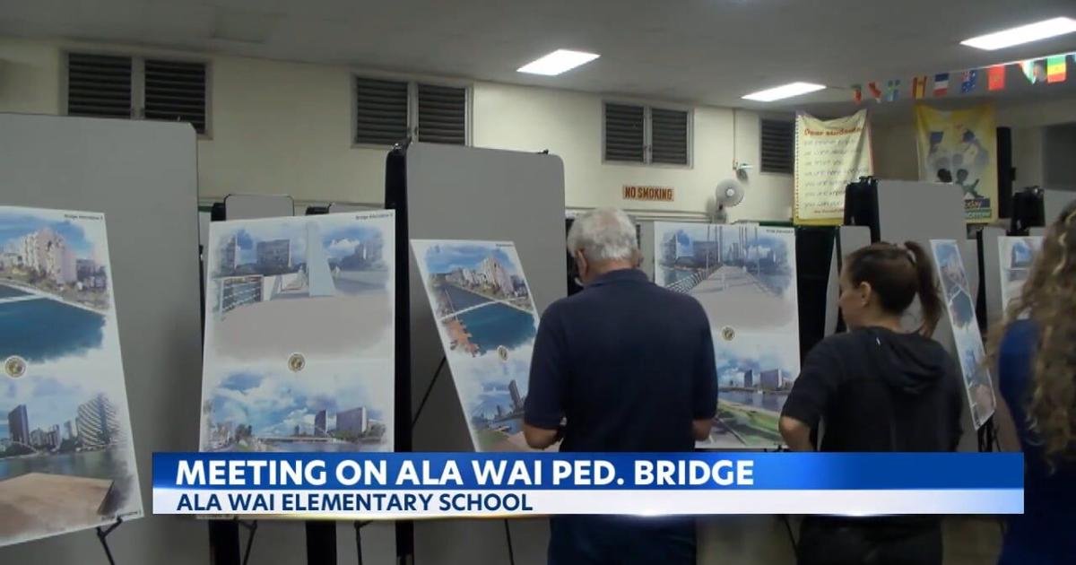 Community debates proposed Ala Pono Pedestrian Bridge at meeting | Video