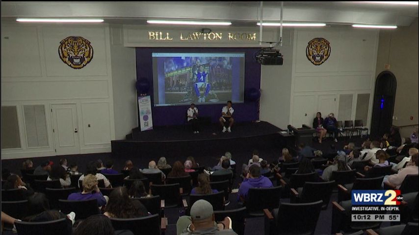 LSU wide receiver CJ Daniels partners with Epilepsy Alliance Louisiana to teach about seizures [Video]