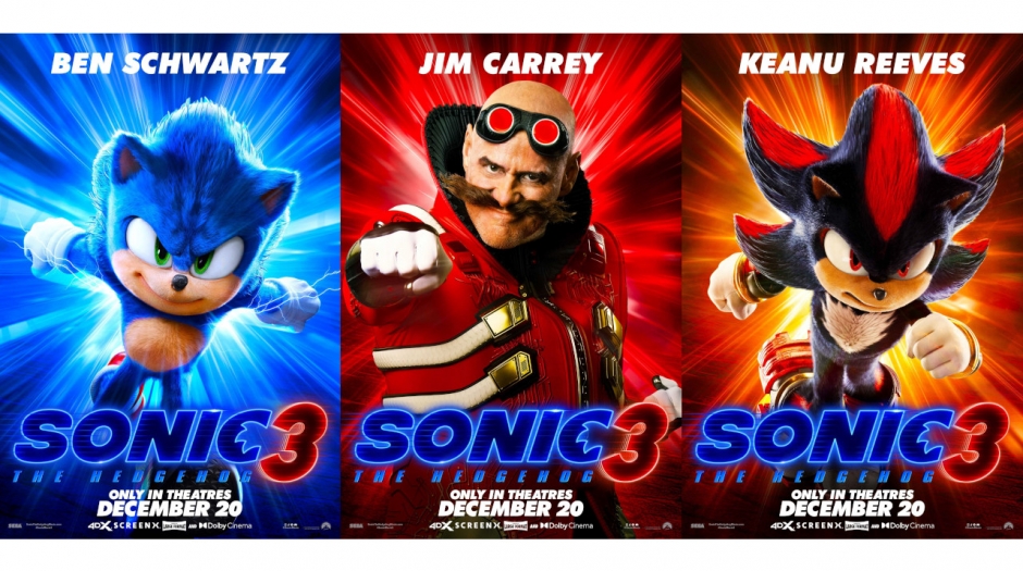 Sonic the Hedgehog 3 Featurettes and Character Posters Released [Video]