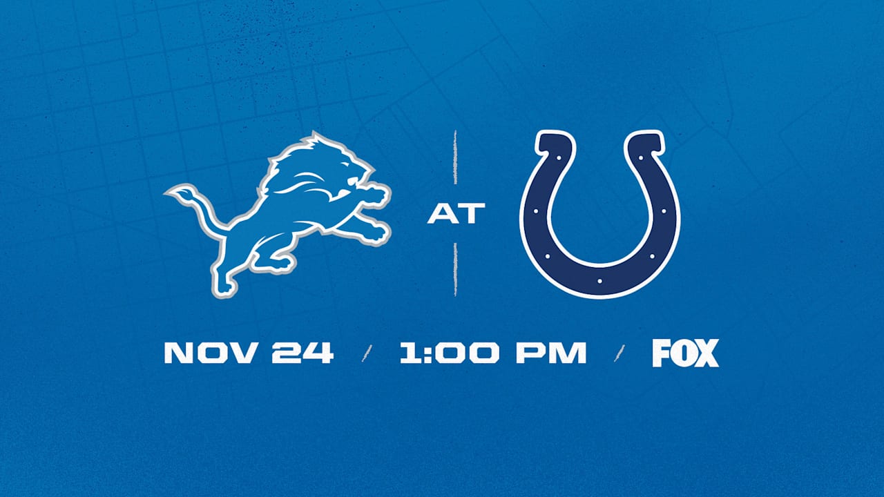 Lions at Colts: Week 12 Gameday Trailer [Video]