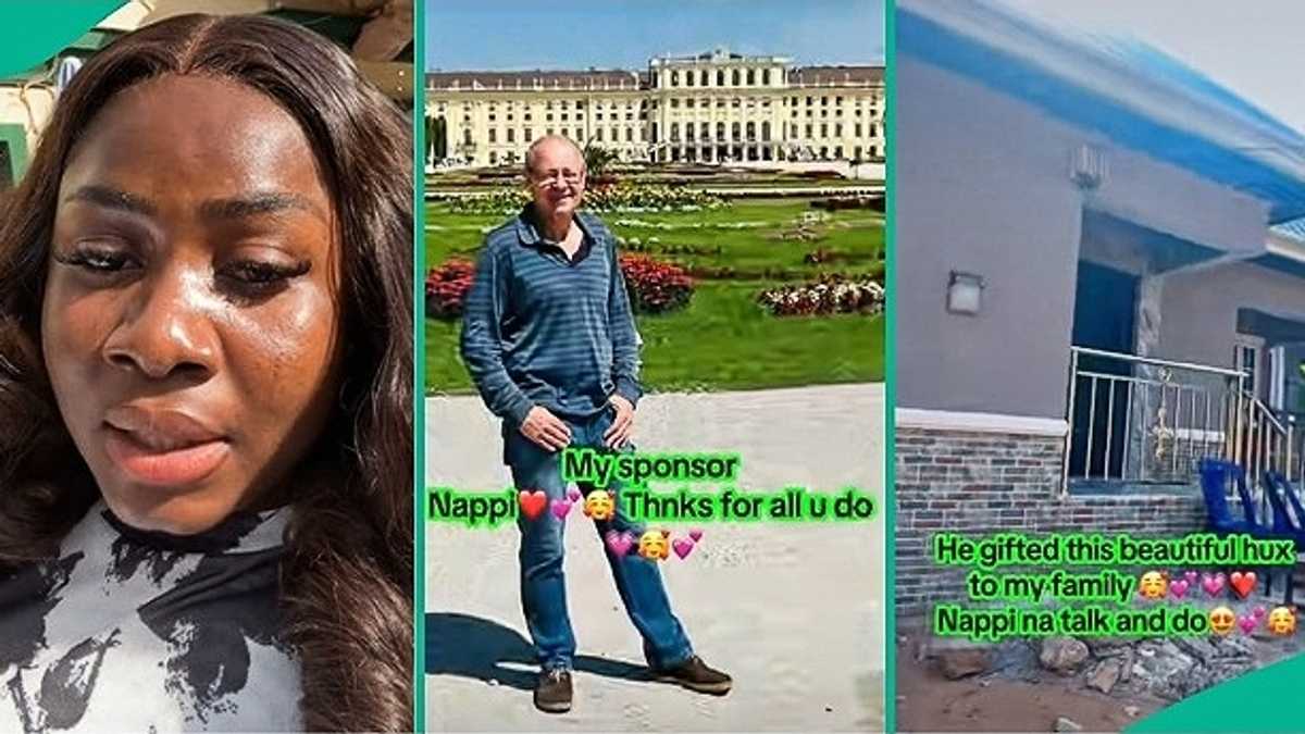 "Nappi Na Talk and Do": Lady in Relationship With Oyinbo Man Hails Him for Building House for Family [Video]