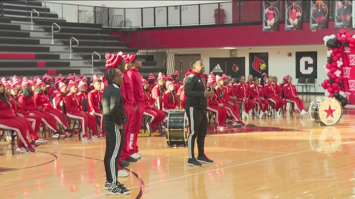 Jonesboro High School marching band at Macy