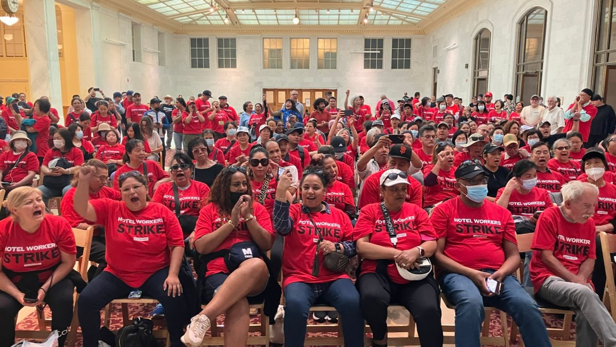 San Francisco Marriott Marquis Hotel workers go on strike  NBC Bay Area [Video]