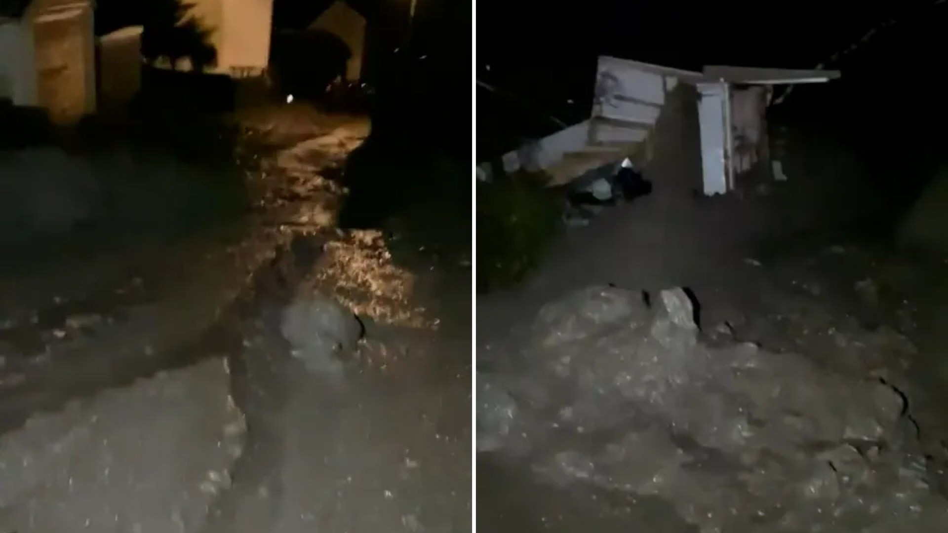 Families evacuated from their homes as Storm Bert causes huge landslide with roads flooded after major incident declared [Video]