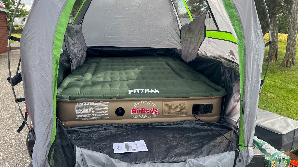 AllOutdoor Review: Pittman Outdoors Airbedz Pro3 Truck Bed Air Mattress [Video]