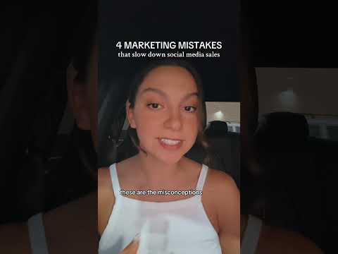 Fix these 4 mistakes in your social media marketing for more sales [Video]