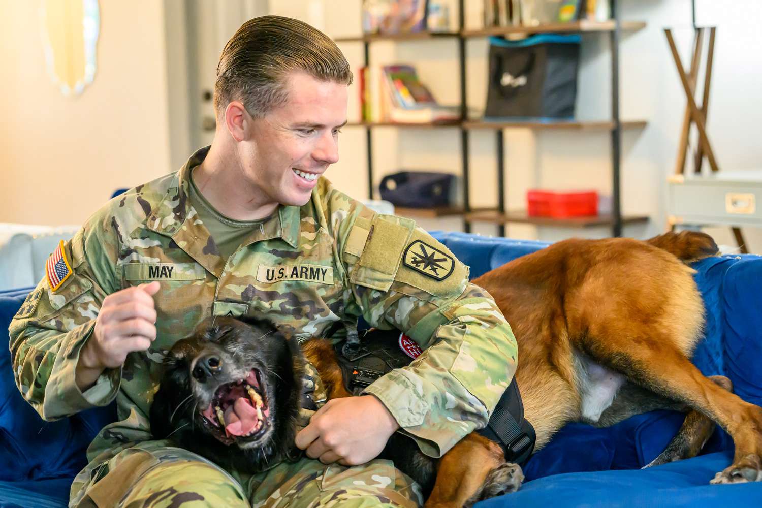 Retired Military Dog Reunites with Former Handler After Two Years Apart [Video]