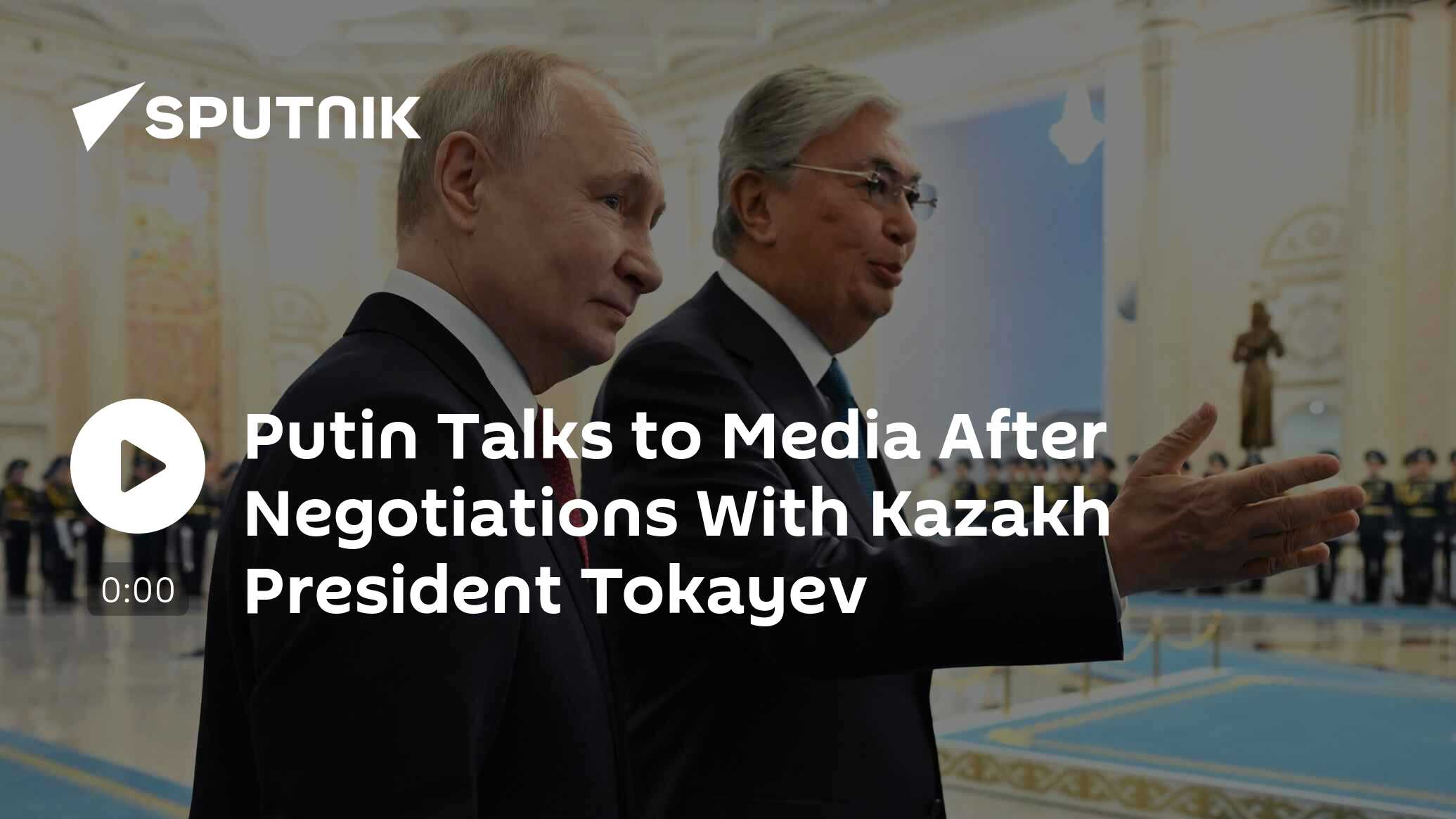 Putin Talks to Media After Negotiations With Kazakh President Tokayev [Video]