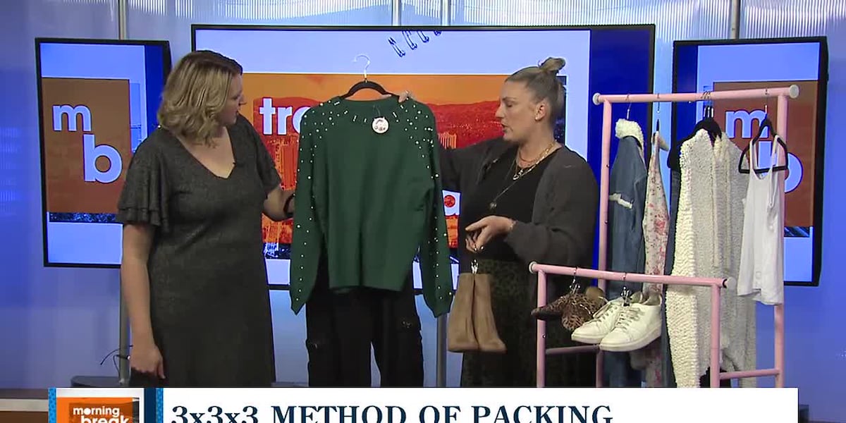 Trends and Threads: Kara Ferrin teaches the 3x3x3 method for vacation packing [Video]