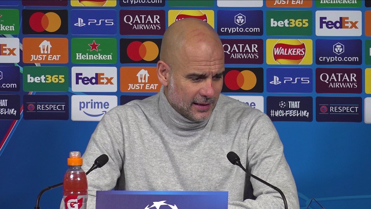 Pep Guardiola sparks concern as he appears with cuts and marks on his face and jokes about ‘self-harm’ in press conference after latest poor Manchester City result [Video]