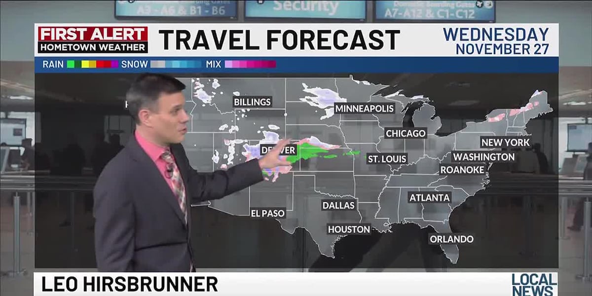 Snow, rain could impact Thanksgiving travelers [Video]