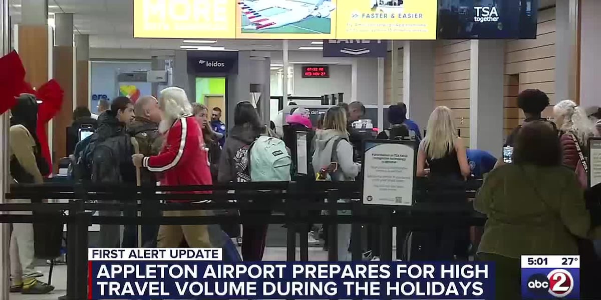 Appleton Airport prepares for high travel volume during the holidays [Video]