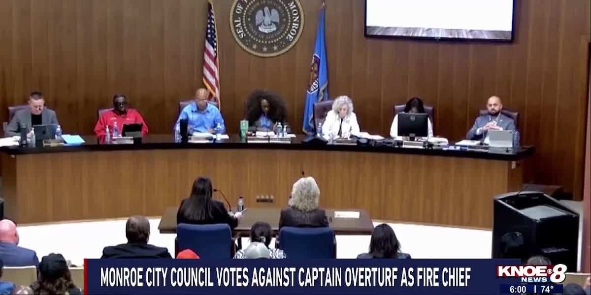 Monroe City Council votes against Captain Overturf as Monroe Fire Chief [Video]