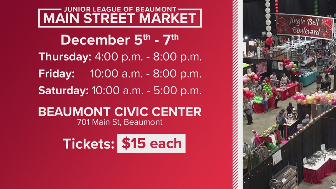 Main Street Market starts next Thursday at Beaumont Civic Center [Video]