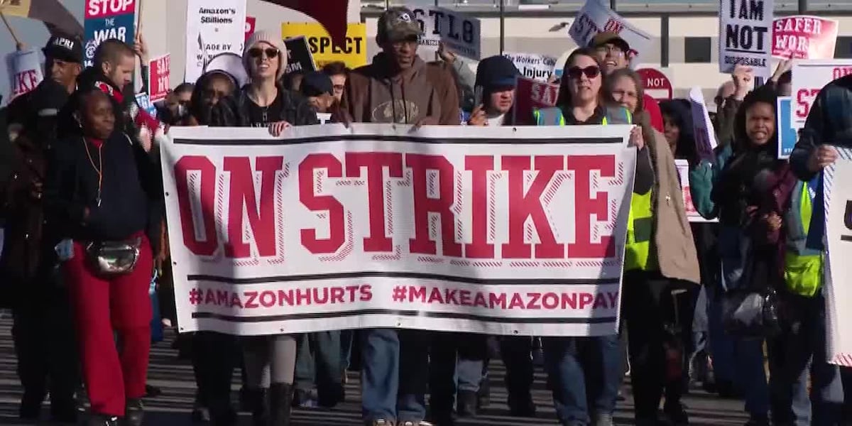 Amazon workers strike worldwide for better wages and working conditions [Video]