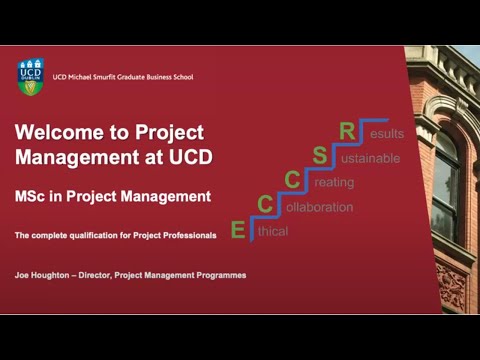 UCD Virtual Masters Week - MSc in Project Management [Video]