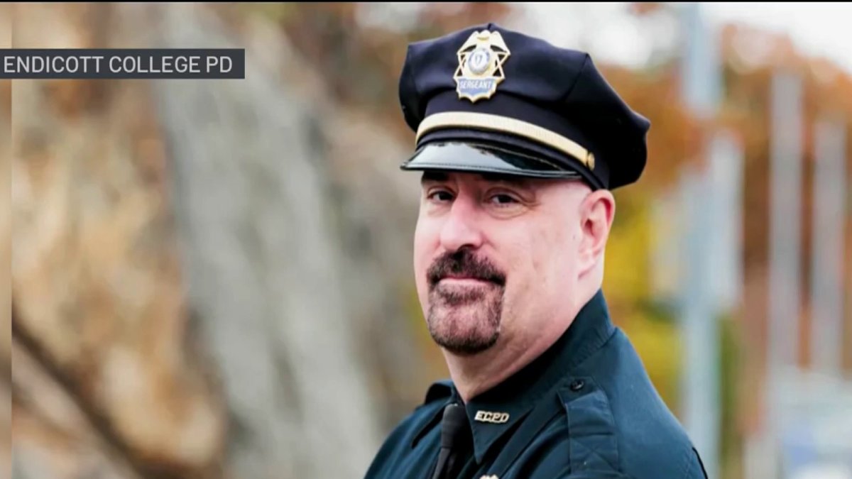 Law enforcement community mourns death of Endicott College Police sgt.  NBC Boston [Video]