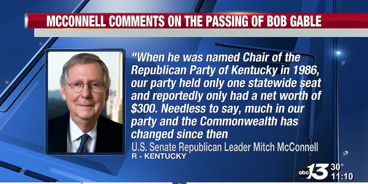 Remembering Bob Gable, former Republican Party of Kentucky Chair [Video]