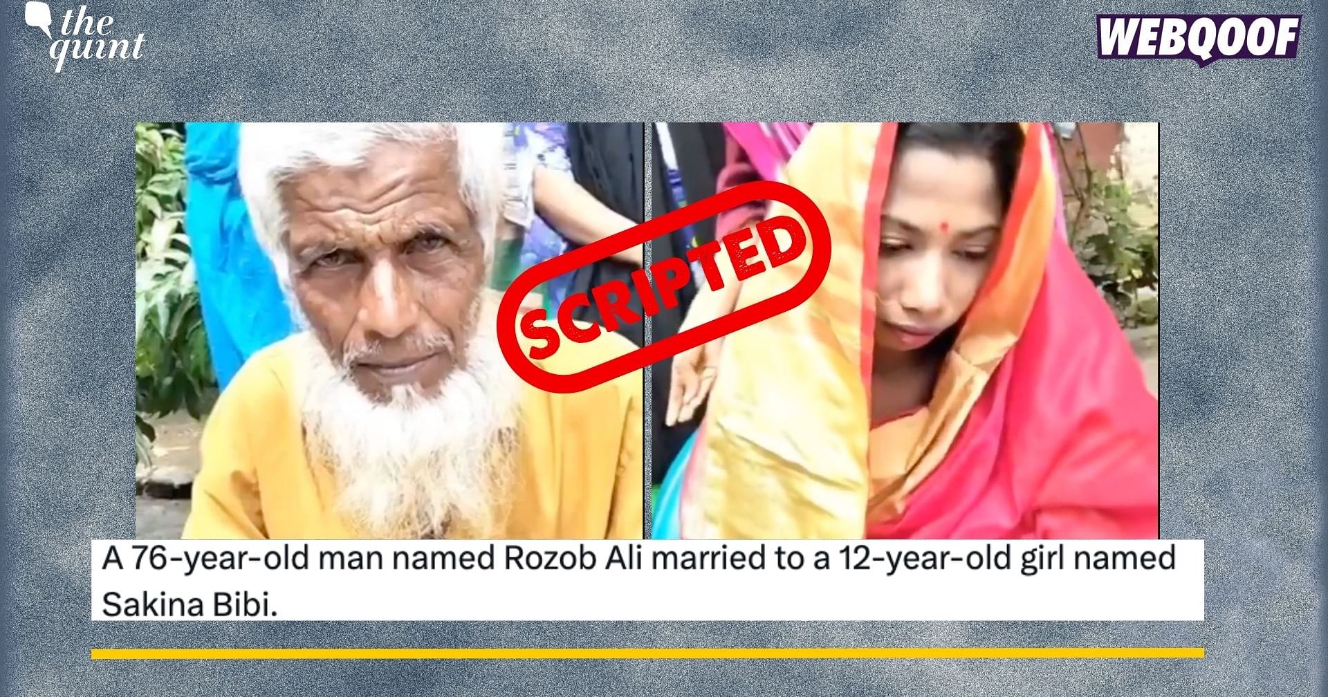 Scripted Video Showing Old Man Marrying A 12 Year Old Girl Passed Off as Real