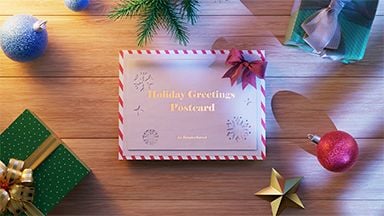 Holiday Greetings Postcard (Portrait) | Renderforest [Video]