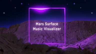 Mars Surface Music Visualizer (Square) [Video]