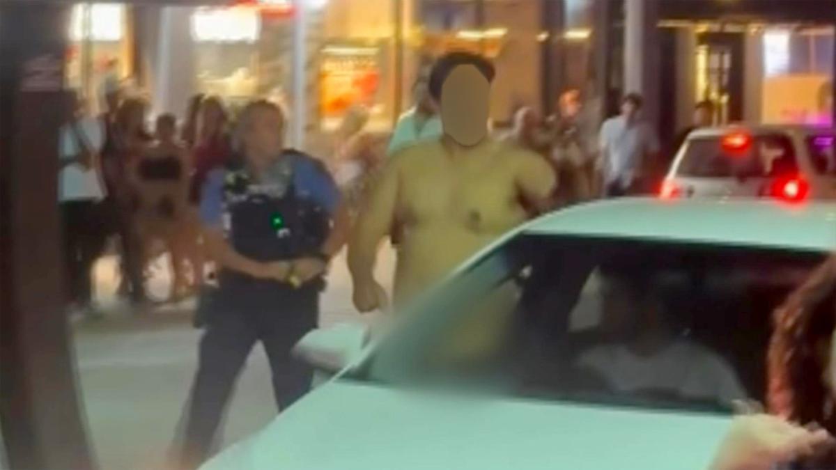 Puhi Clark: Naked man in Northbridge tasered and charged with police assault, disorderly conduct [Video]