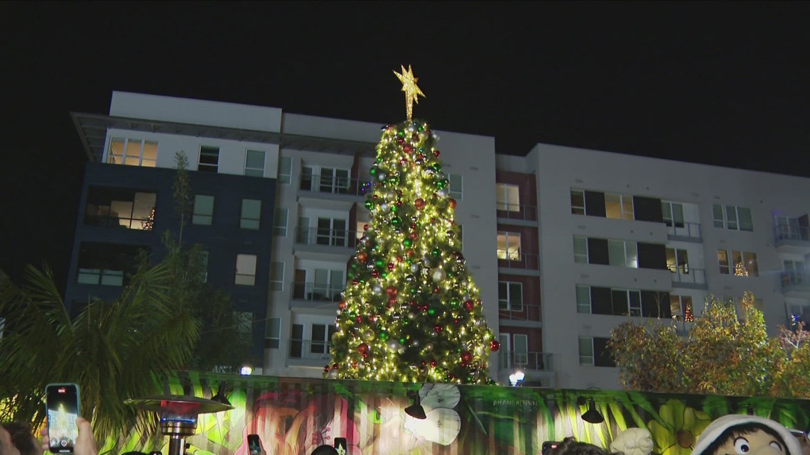 Santa lights up East Village for annual tree lighting event [Video]