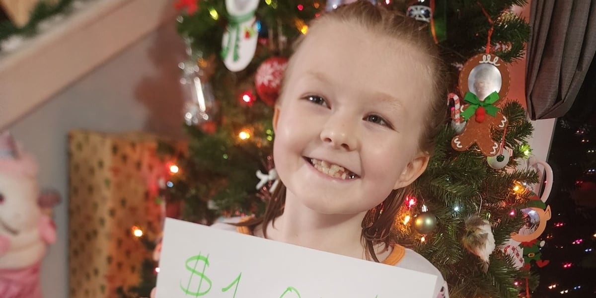 7-Year-Old holds auction to raise money for children in need [Video]