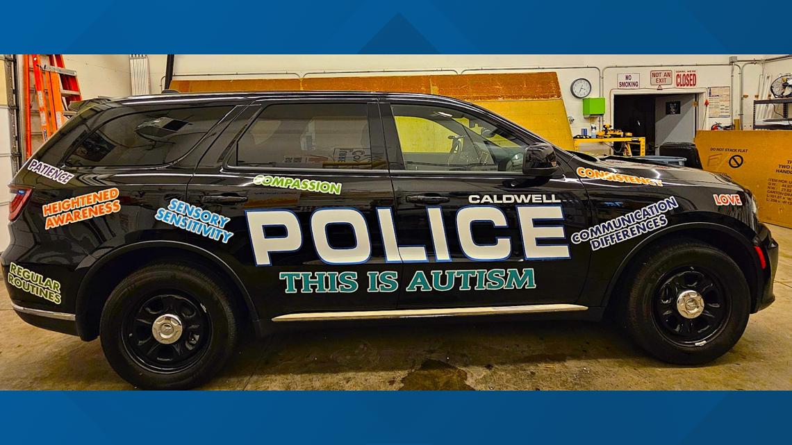 Newly redesigned Caldwell police cruiser supports autism awareness [Video]