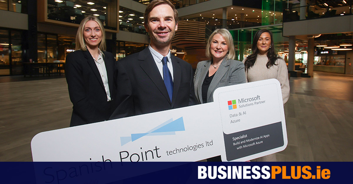 Spanish Point Technologies becomes first Irish company to receive Microsoft AI specialisation [Video]